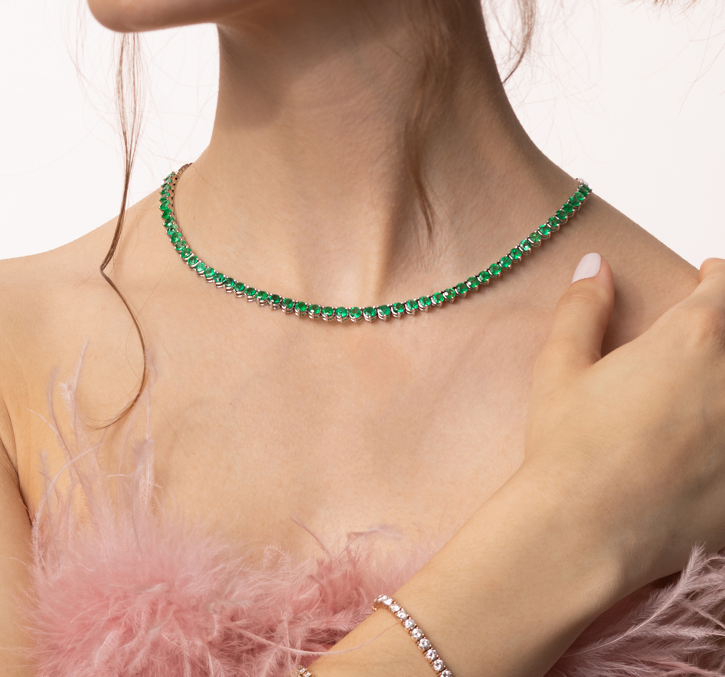 SMARAGDCOLLIER "HYPNOTIZED" 